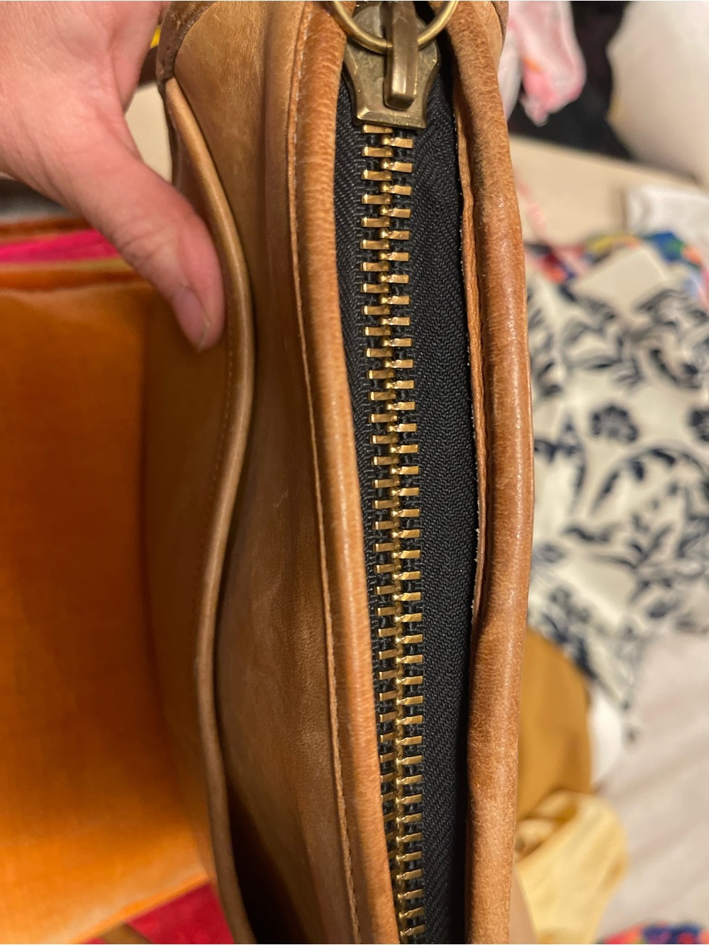 Vintage Coach Tan Leather Companion Bag 70’s Made in NYC - Picture 15 of 16